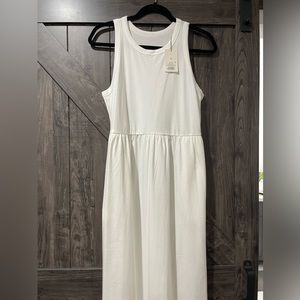White cotton tank dress